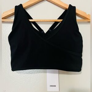 Gymshark Studio Sports Bra in Black - Medium